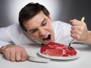 Pour continuer à manger du steak, il faut avoir des dents!