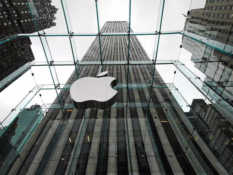 L'édifice Apple Store à New York.
