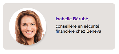 Isabelle Bérubé, conseillère en sécurité financière chez Beneva